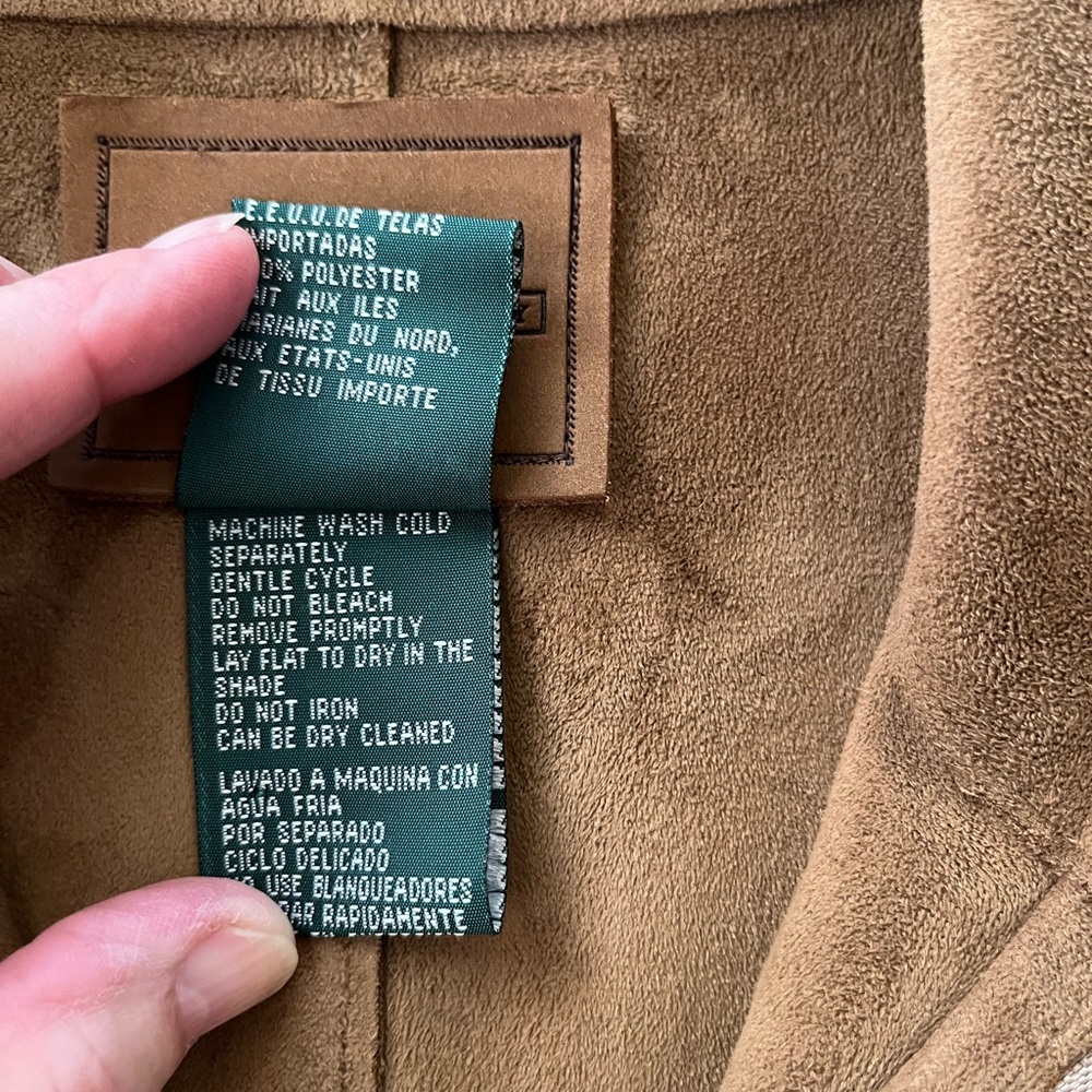 Lauren Dry Goods Co.(Ralph Lauren) faux suede classic chic vest. Size small - Picture 9 of 13